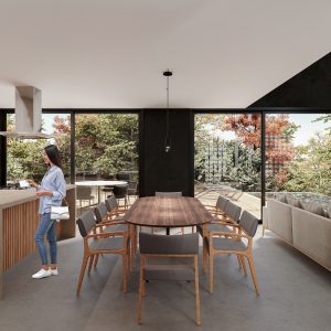 Sala de Jantar. (Ar:Co – Arquitetura Cooperativa).