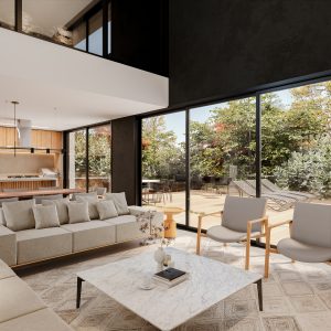 Sala de Estar. (Ar:Co – Arquitetura Cooperativa).