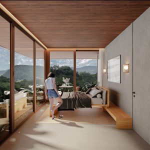 Suíte Master. (Ar:Co – Arquitetura Cooperativa).