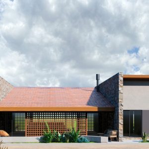 Fachada Posterior. (Ar:Co – Arquitetura Cooperativa).