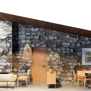 Sala de Estar / Jantar. (Ar:Co – Arquitetura Cooperativa).