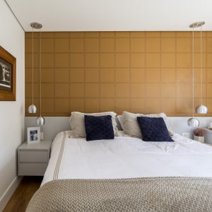 Suíte Principal. (Ar:Co – Arquitetura Cooperativa).